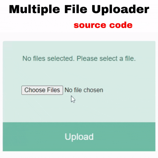 Create a Custom Multiple File Uploader with HTML, CSS, and Javascript.gif